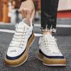 Fashion 2024 Fashion Men's Canvas Shoes Designer Vulcanized Shoes Male High top Sneakers Harajuku Platform Shoes Men Casual Sneakers