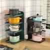 Zhishi Kitchen Multi-layer Pot and Pan Organizer Rack