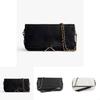 Solid Color Crossbody Bag With Chain And Foldable Design For Women