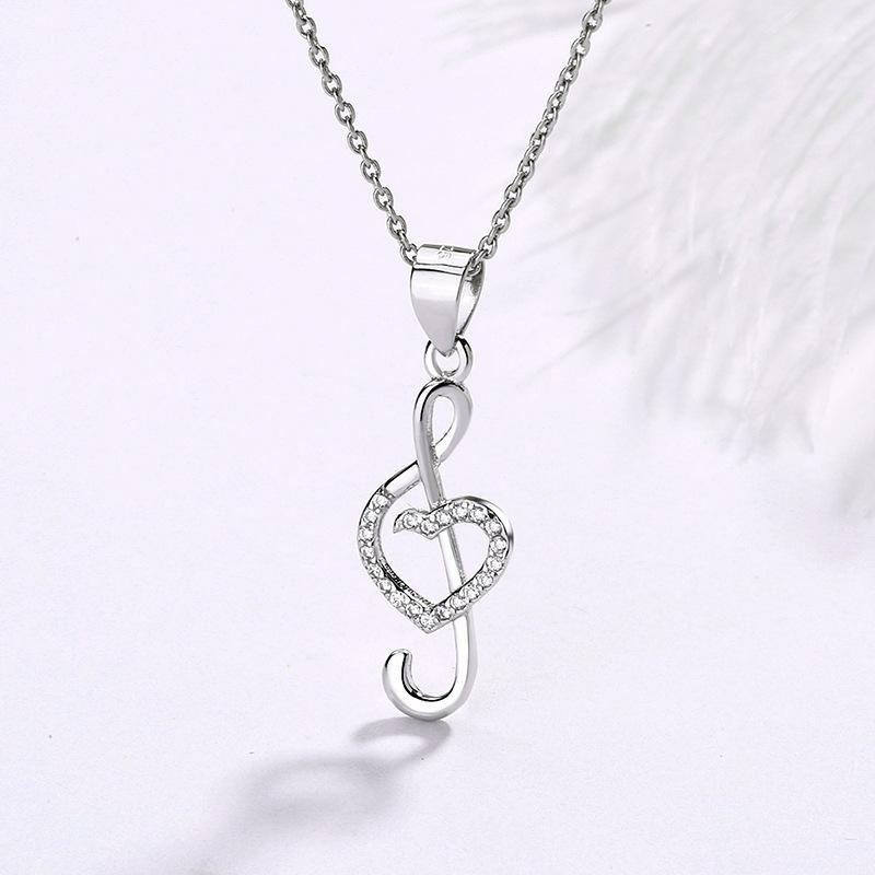 

925 Стерлинговое Серебро Нишевый Высококлассный Кулон Цепочка на Ключицу Женское Ожерелье 2025 Модное Изысканное Инкрустированное Цирконом Аксессуар Подарок 45cm