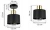 WALL CEILING LAMP, BLACK LED LAMP
