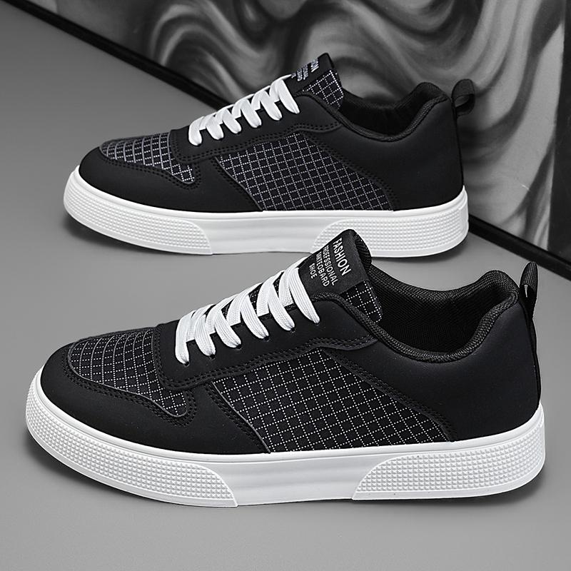 Large Size Men's Shoes Mesh Breathable Casual Sports Board Shoes White, Black, Green