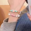 Cartoon Cute Ceramic Fish Frog Beaded Elastic Rope Bracelet Women Jewelry Accessories Gifts