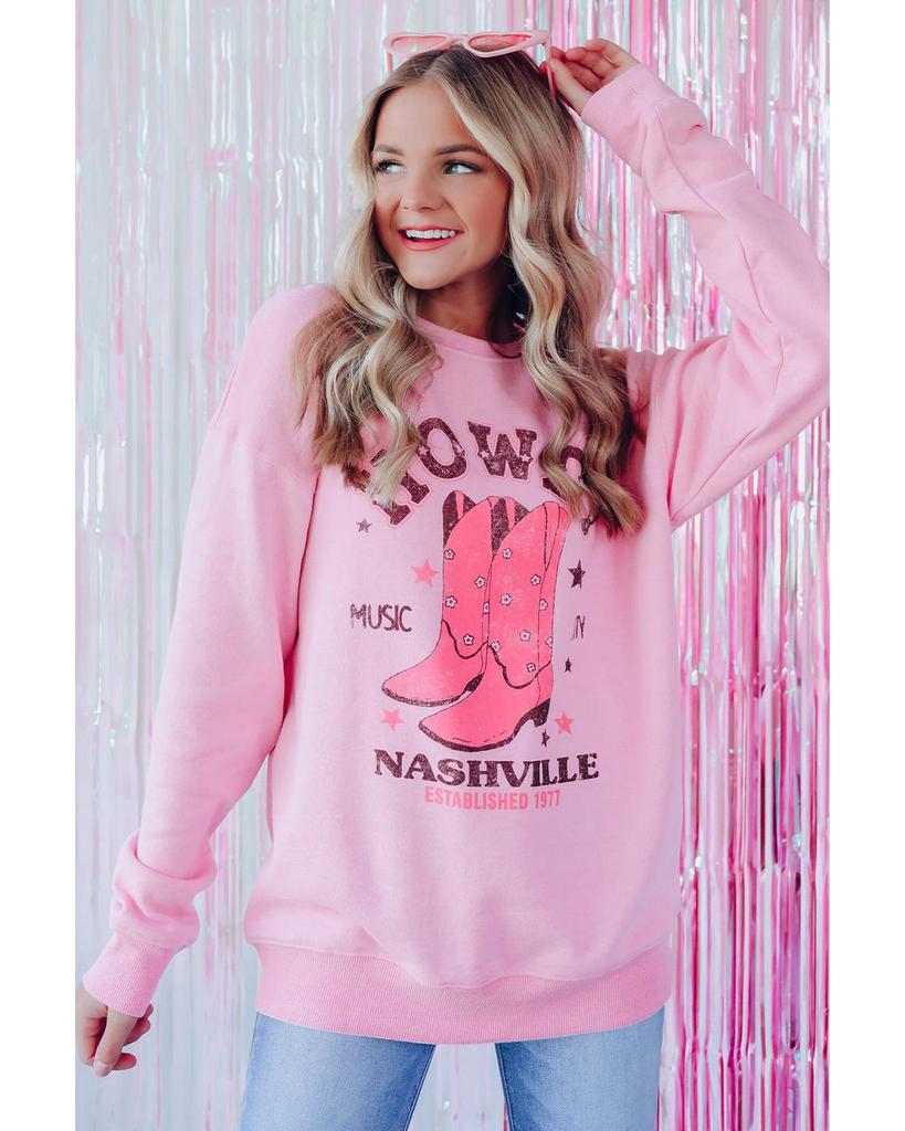 Azura Exchange NASHVILLE Vintage Western Sweatshirt