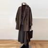 Women's Trendy Maillard Woolen Coat, 2025 Winter Collection - Cotton-Padded, Mid-Length, Petite Size