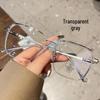 Large Frame Lightweight Cool Tea Glasses for Women - Anti-Blue Light Lenses, Prescription Ready, Face Slimming.