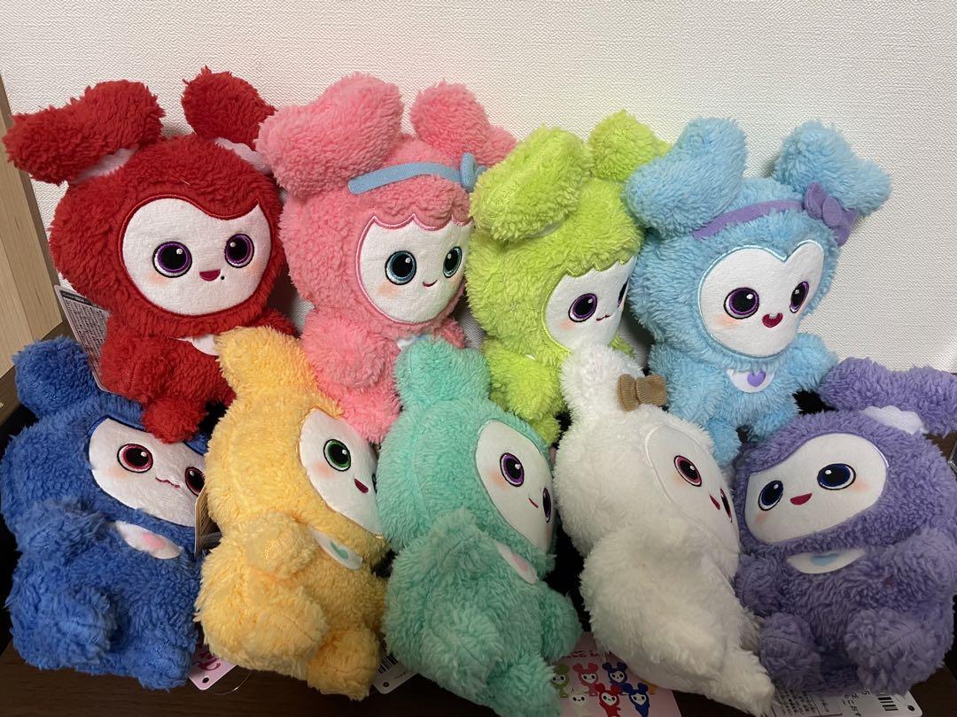 

[USED] TWICE GiGO Fluffy Sitting Plush Toy Complete Set of 9 Types