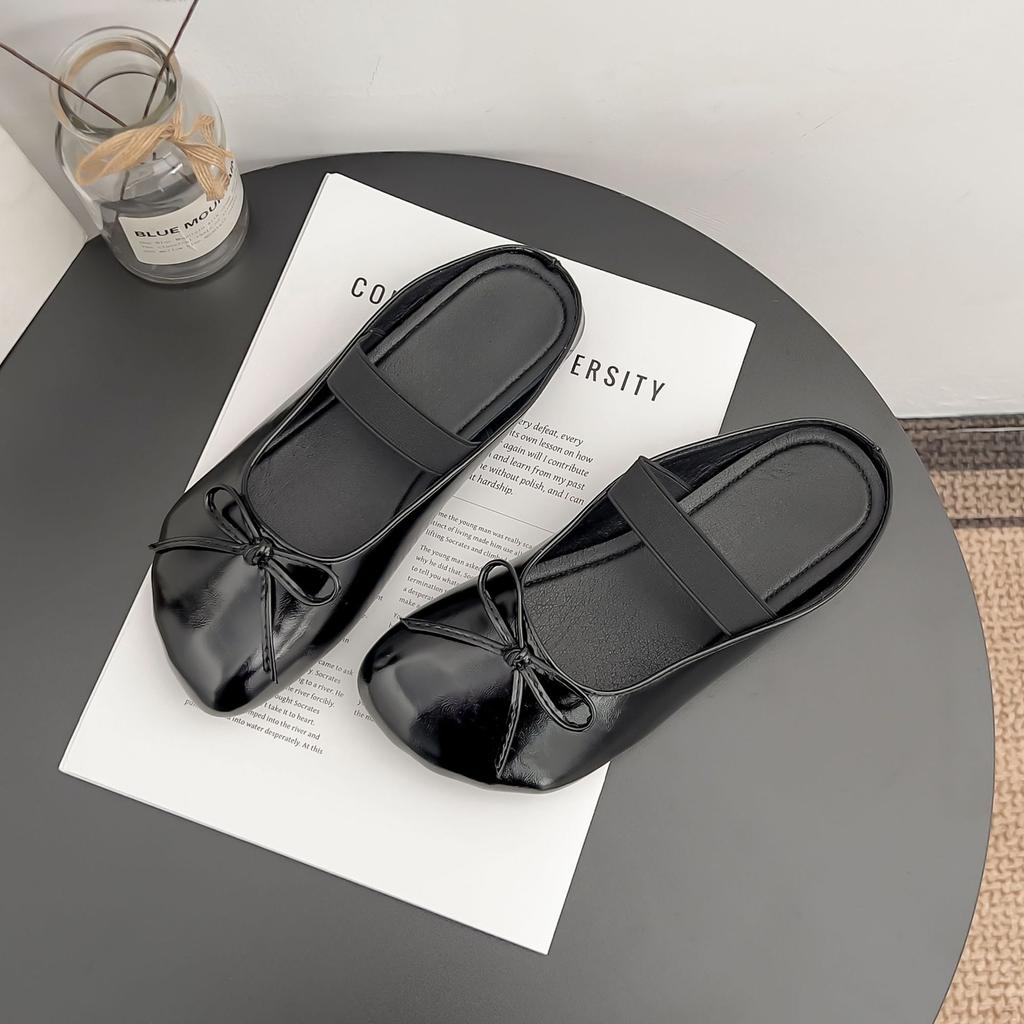 Grape Mother Summer New Bag Head Half Drag Single Shoes Women Wear High Sense Retro Versatile Muller Shoes Women Fashion