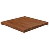 343076 vidaXL Square Table Top Dark Brown 60x60x4cm Treated Oak Wood