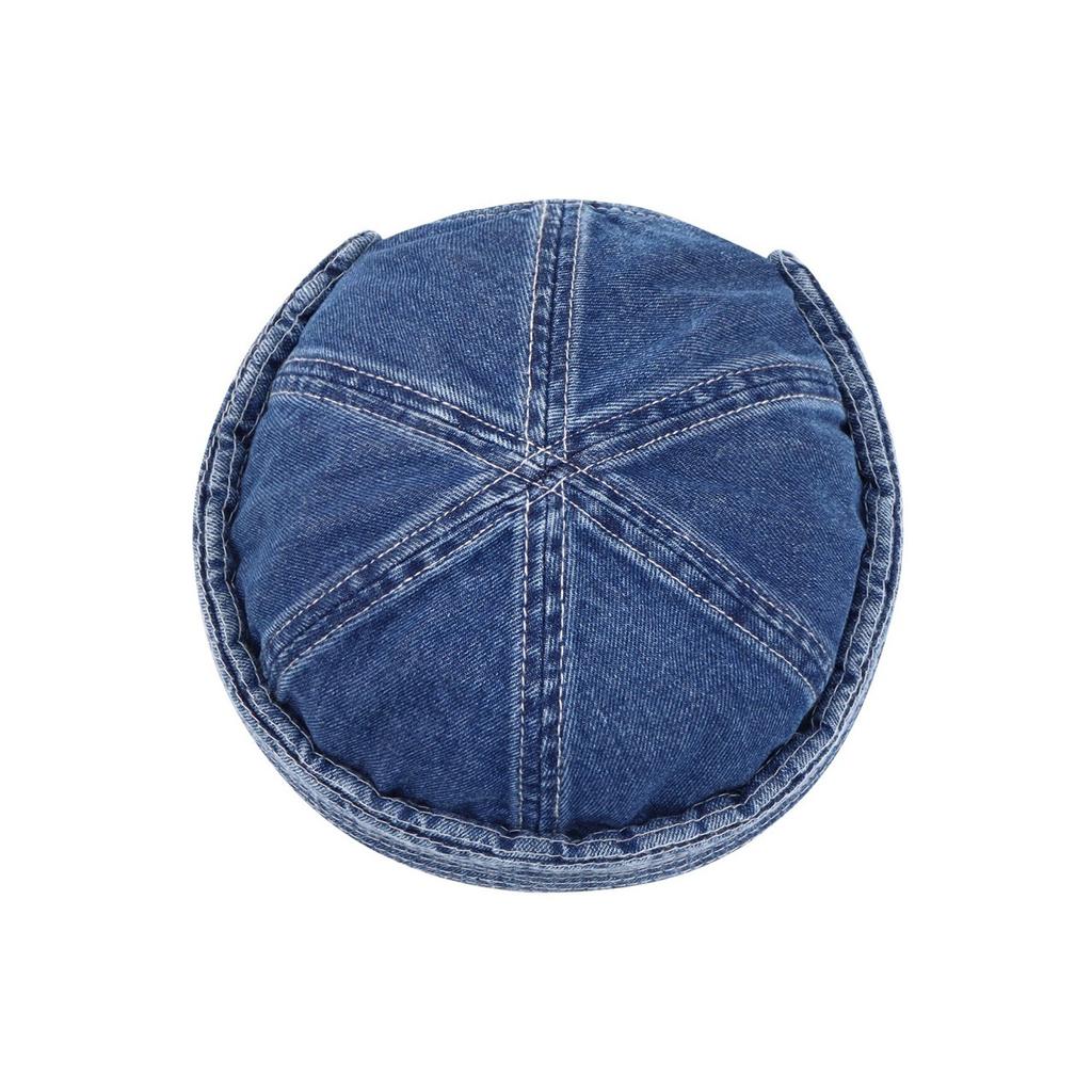 Washed Denim Melon Hat Trendy Brand Men's and Women's Retro Street Hip-hop Sailor Landlord Hat