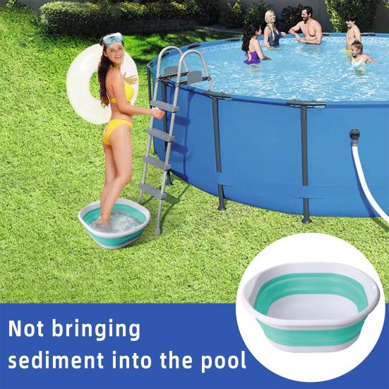 Faltbares Waschbecken aus Kunststoff, tragbares Pool-Fußbadbecken, Küche, Obst- und Gemüsewaschbecken, Fußbadwanne, Camping, Wäscherei, Autowaschbecken