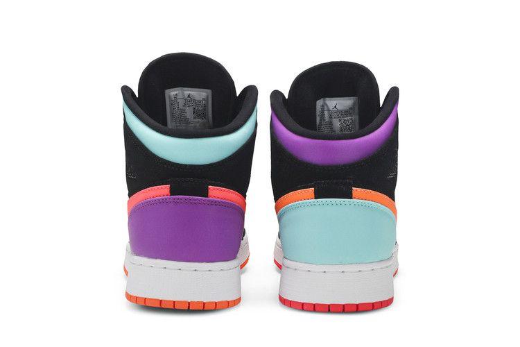 Kids' Sneakers Jordan 1 Mid Multi-Color (GS) Black/Multi-Color