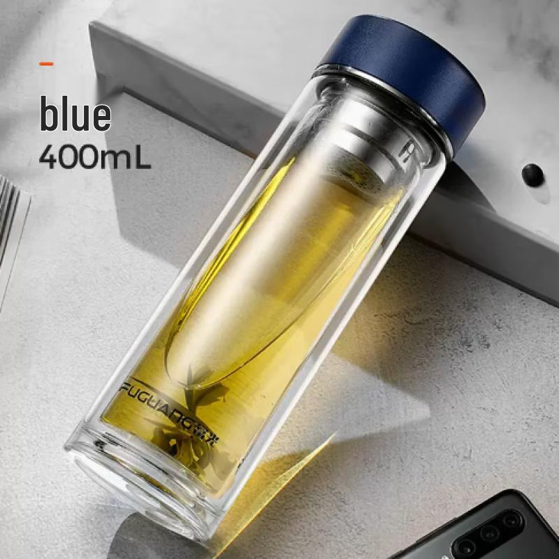 Fuguan G2061 Double-Layer Glass Tea Infuser Bottle