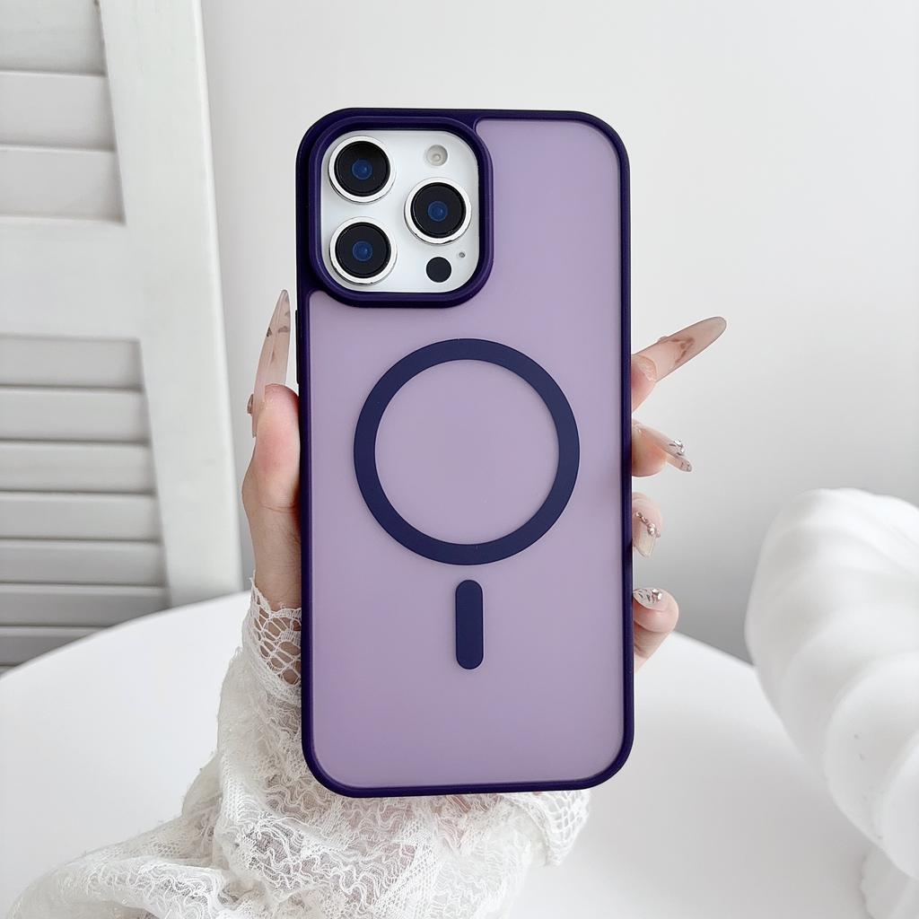 Fashion Matte Translucent Shockproof Phone Case for IPhone 18 17 Air 13 12 11 Pro Max 16 15 14 Plus for Magsafe Protection Cover