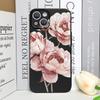 Schöne Ölmalerei Lotusblume Handyhülle für IPhone 16 15 14 11 Pro Max 13 12 Mini XR XS X 7 8Plus SE2 Weiche Silikonhülle