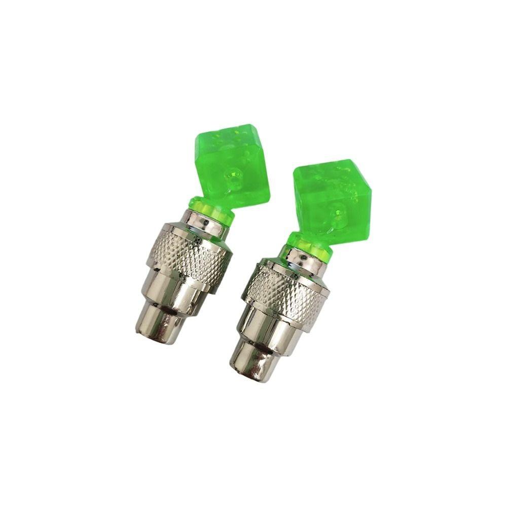 

2PCS Flash Light LED Bike Wheel Light Waterproof Neon Lamp LED Wheel Tire Light Bicycle Use B-Green