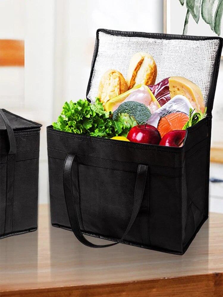 1 Pc Portable Insulated Cooler Outdoor Camping Travelling BBQ Catering Materials Zipper Bag Picnic Folding Insulated Bag