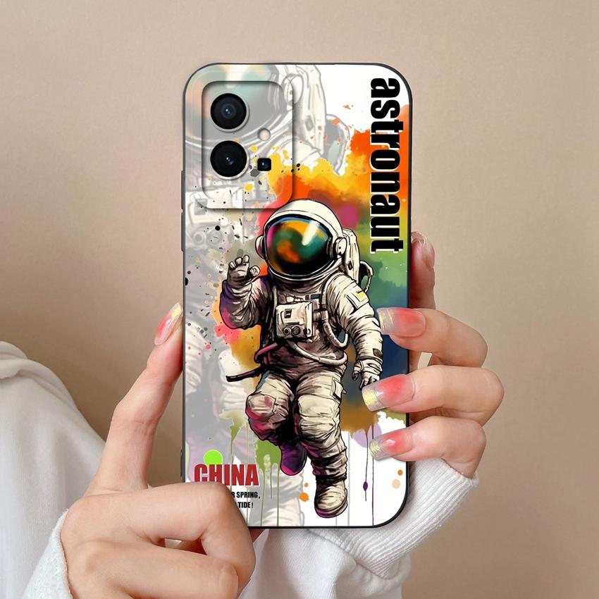 For Vivo Y55 Y56 Y70 Y72t Y73 Y74 Y75 Y77 Y81 Y85 Fashion Liquid Silicone Phone Case Lovely Cat Pattern Anti Drop Full Protective Cover For Vivo Shell