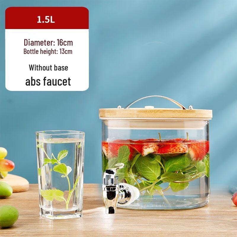 Glass Fermentation & Beverage Dispenser Jar with Tap