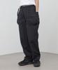 MODERMENT [Nylon] Belted Tech Cargo String Pants [Black]