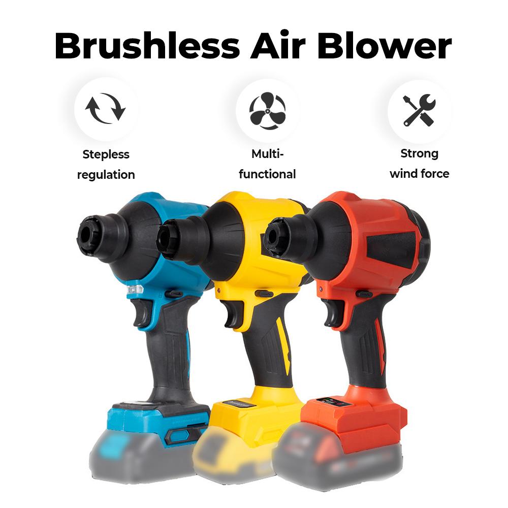 Brushless Blower 1500W Multifunction Inflator Vacuum Cordless Dust Blower Dust Cleanner For Makita 18v Battery