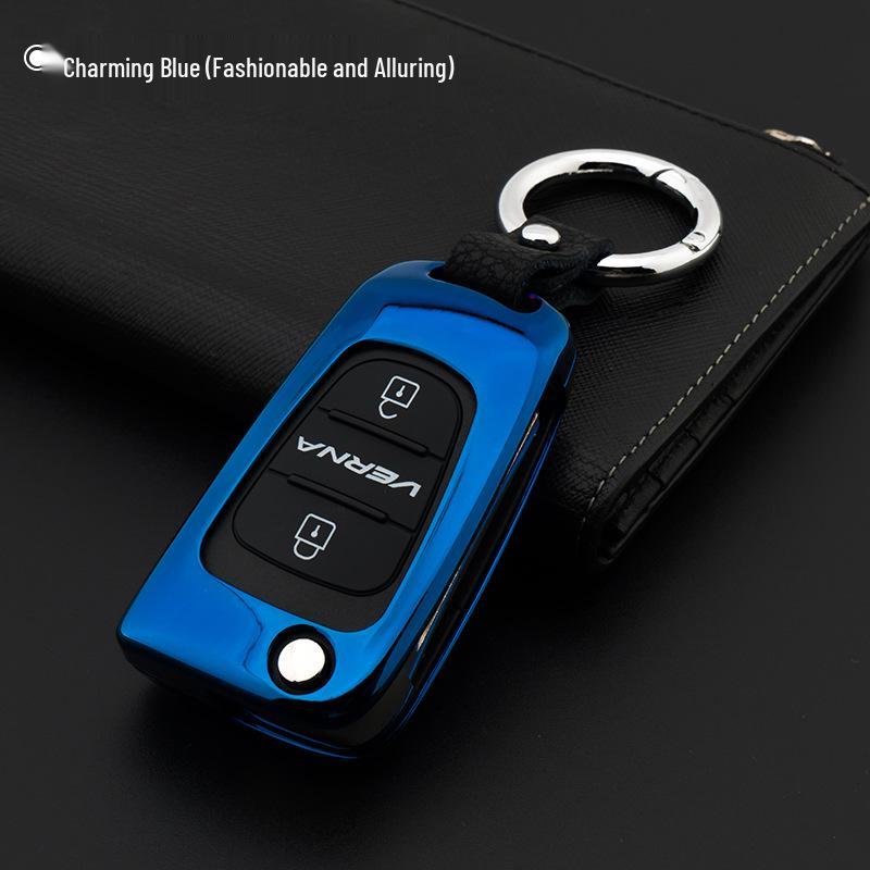 Hyundai Mistra, Elantra, ix35, Santa Fe, Sonata 9, Tucson Genuine Leather Car Key Cover