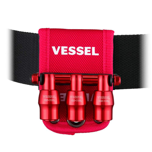 VESSEL Limited Quick Catcher Triple Holder Red QB-10B3RR