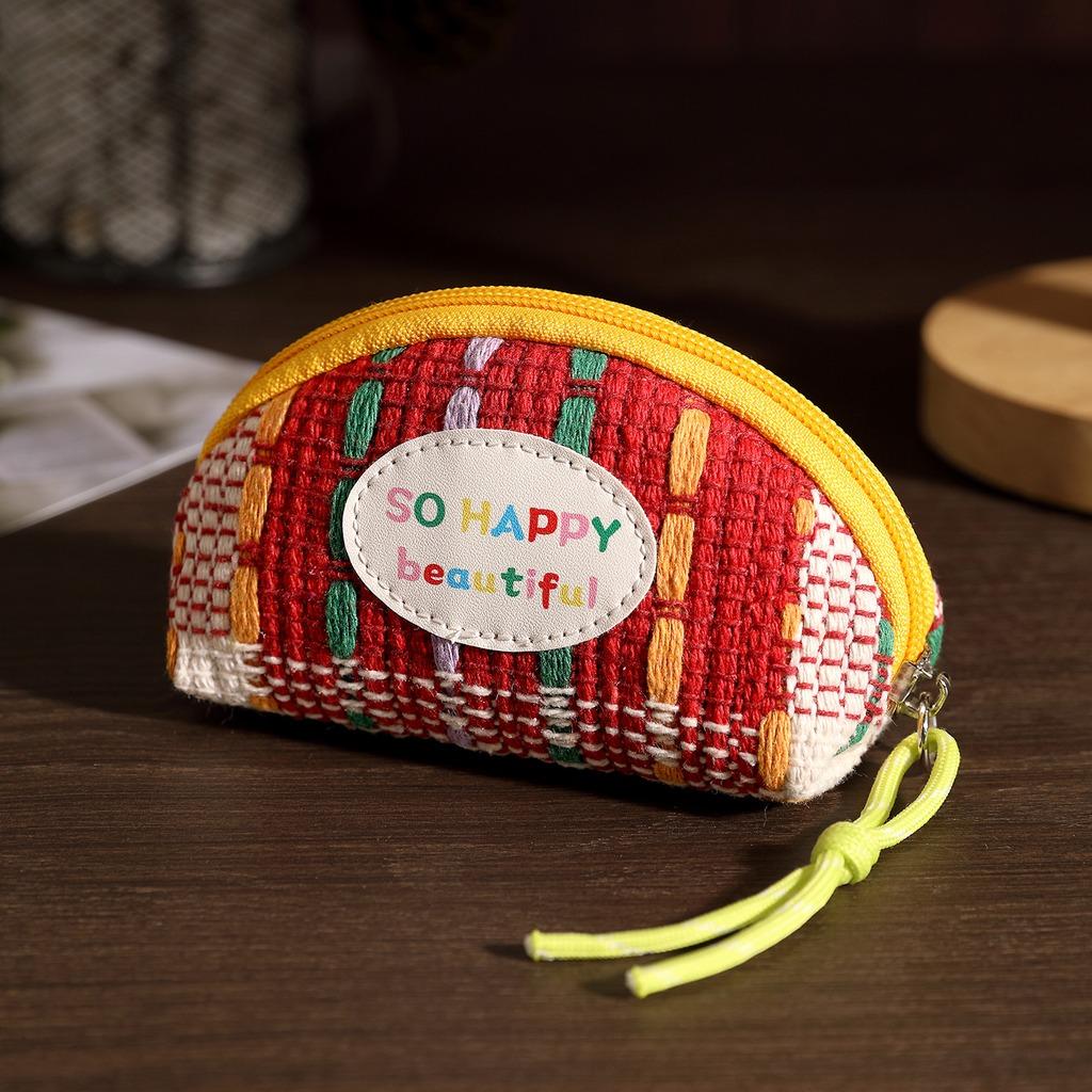 

Portable Pouch Multi-Functional Travel Pouch Cosmetic Bag Lightweight Polyester Cosmetic Case For Business Trip Storage Daily червоний