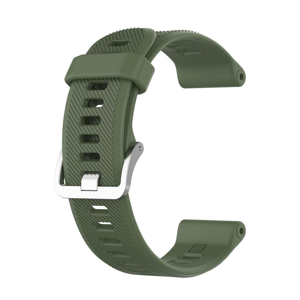 Solid Color Silicone Replacement Watch Strap for Garmin Forerunner 745