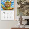 2026 Drunk Cats Calendar Cartoon Funny Weird Cat Hangable Calendar 12 Months Family Schedule Planner Organizer