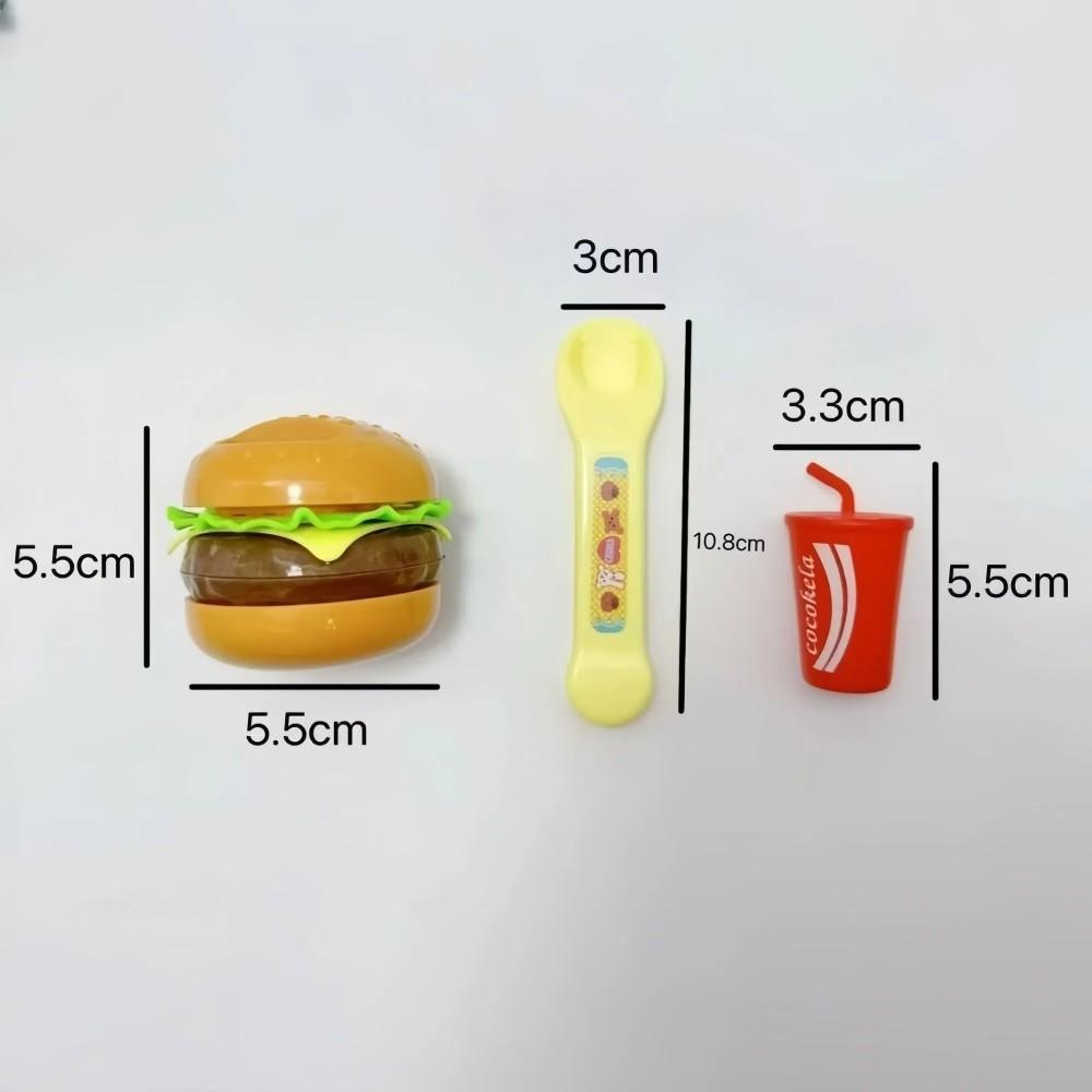Simulation Food Japanese Early Education Toy Simulation Hamburger Pudding Toy  Early Education