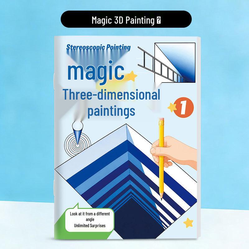 Magic 3D Art Coloring Book for Creative Kids & Teens