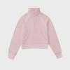 Women's Short Chimney Collar Casual Sports Sweatshirt - Half-Zip, Plus Velvet, Loose Fit