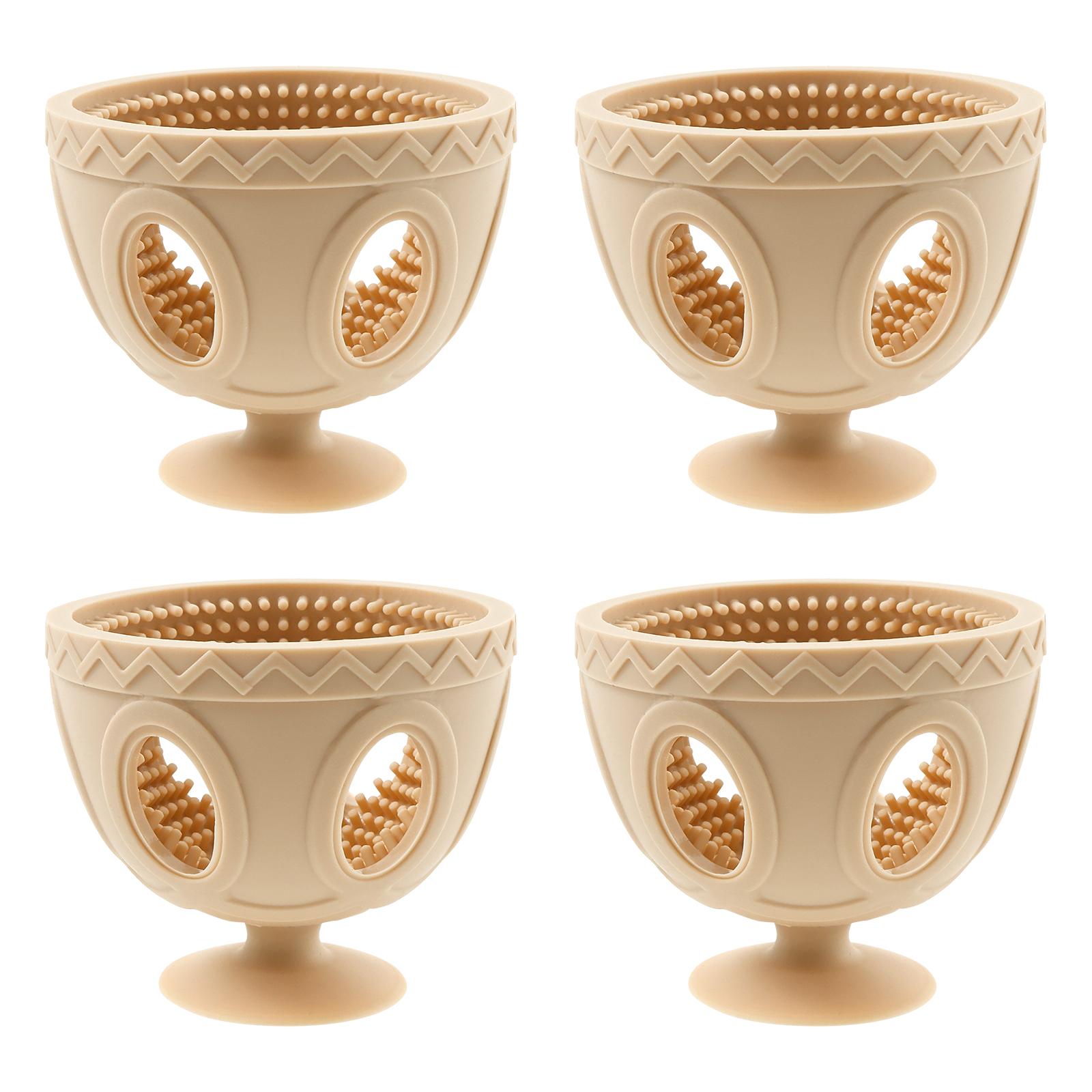 

4 шт. Вращающийся инструмент для мытья яиц, силиконовая щетка для чистки яиц с присоской, аксессуары для посудомоечной машины и кухонной мойки