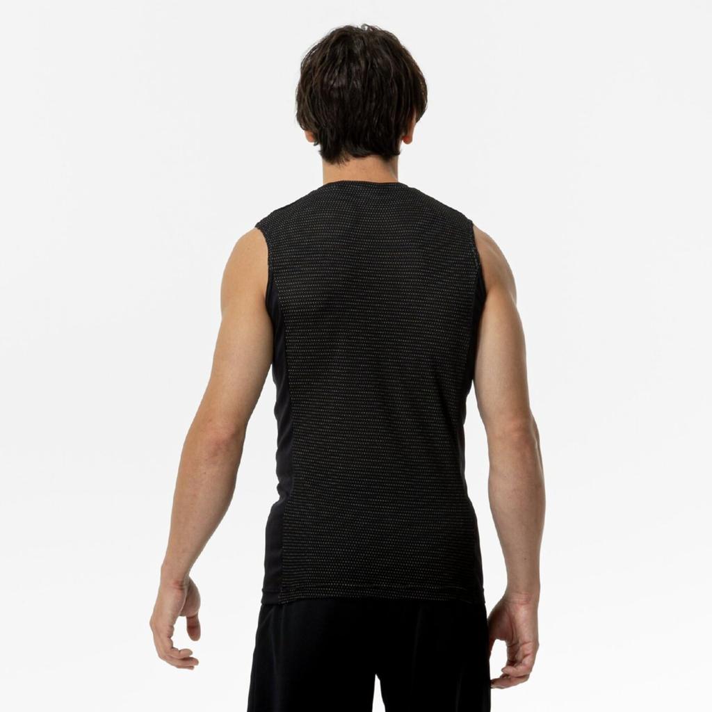 Fotbollskläder Dry Aeroflow Ice Undertröja, Ärmlös Linne, Mycket Ventilerande och Svalkande, P2MAC080, Unisex, Svart, Storlek M