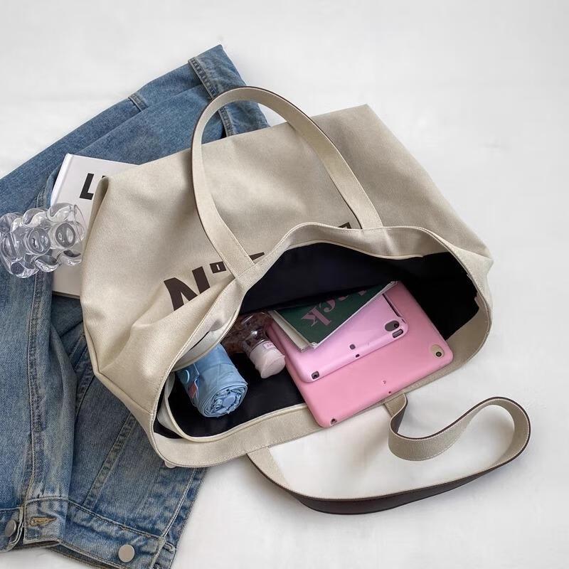 Gureide Women's Large Capacity Canvas Shoulder Tote Bag