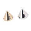 100PCS Conical Rivets Flat Back Cone Shaped Spike Studs for Clothing Decoration and Craft Projects 50 Gold 50 Silver 10x8mm