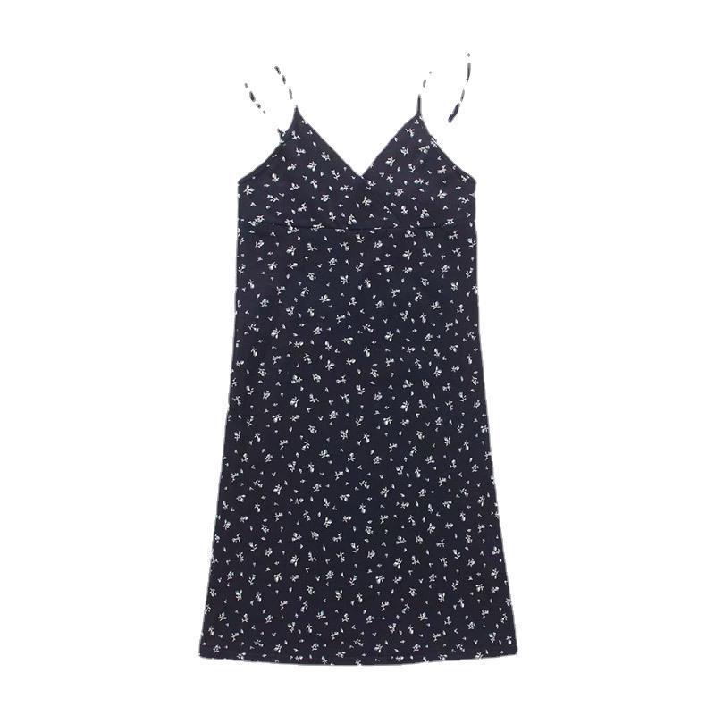 2025 Damen Blumen-V-Ausschnitt Trägerkleid - Amerikanische Hot Girl Sommerkleidung