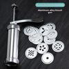Cookies Mold Gun Baking Tools Aluminum Alloy Piping Nozzle 20 Pieces Solute Bean Squeezer Bag Set Baking