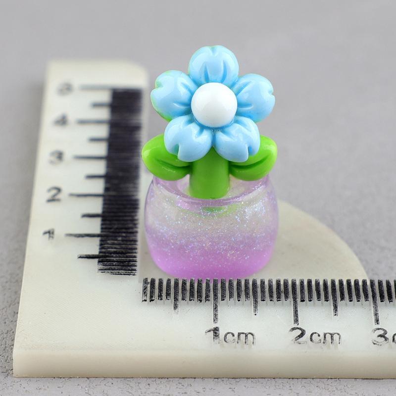 

1 шт., грозный цветок, горшечные растения, украшение, микро-сад, ландшафтное украшение, сделай сам, смоляная светящаяся игрушка, декор для дома, гостиной, спальни синий