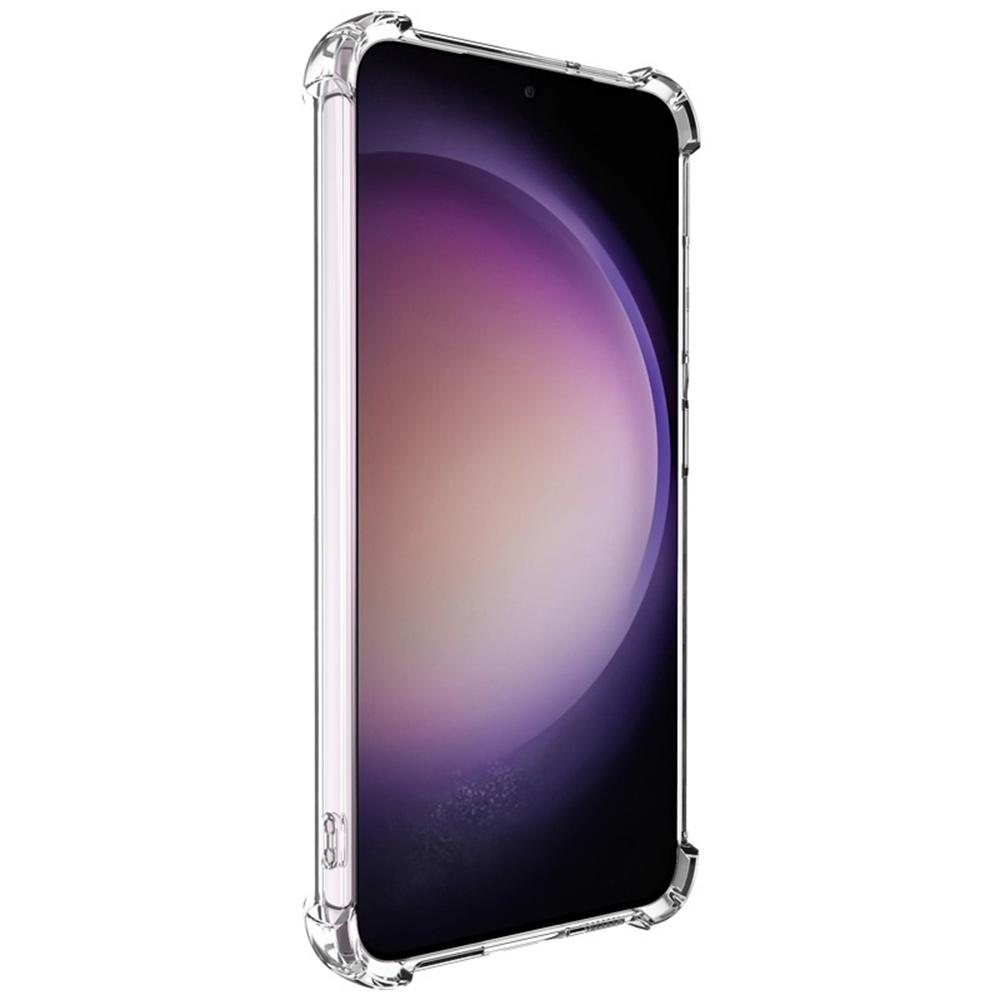 IMAK UX-4 Series for Samsung Galaxy S23+ Case Straight Frame Four Corner Shockproof Clear TPU Cover
