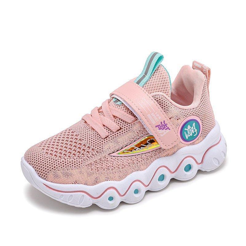 Children'S Knitted Mesh Shoes Spring Autumn Boys Girls Lightweight Casual Sports Shoes Antiskid Princess Sneakers Espadrilles