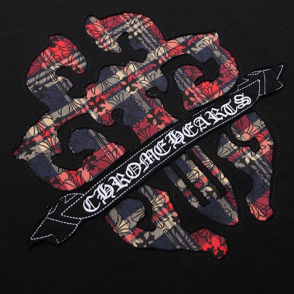 1976 CHROME HEARTS 2025 Summer New High Quality Cotton Round Neck Loose Large Size Men's and Women's T-shirt Couple T-shirt