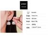 Luxury Zircon Drop Earrings: European & American Creative Geometric Flower Design