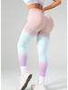 Women's 3-Color Gradient High-Waist Yoga and Fitness Pants