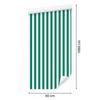 Wallpaper Stripes of sea, white and mint for living room and bedroom 50x1000