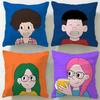 Classic Theme Pop Man Cushion Cover Soft & Easy-Wash Pillow Case – Versatile for Couch, Bed, Travel and Office