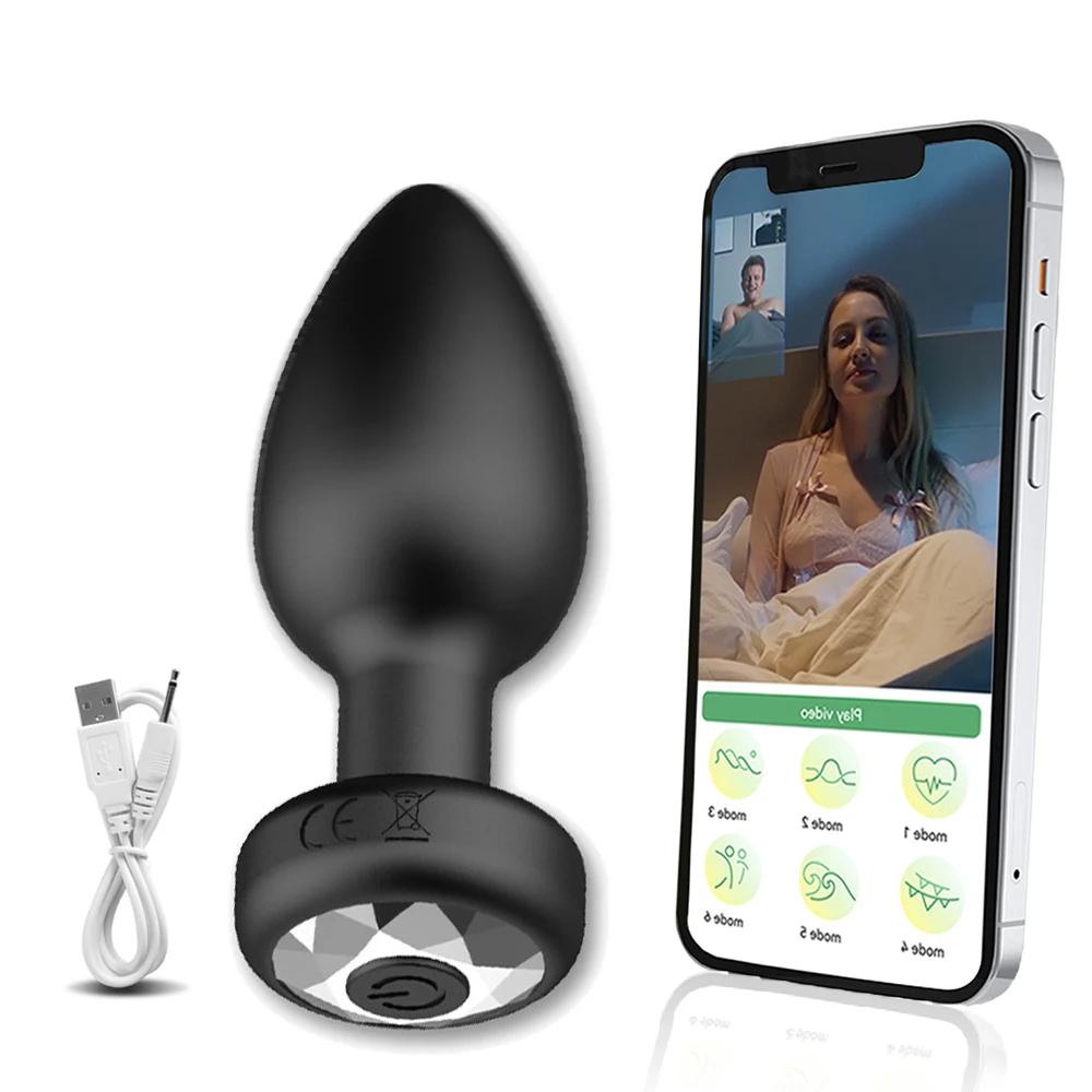 10 Modes Anal Vibrator for Men Butt Plug Wireless Remote Control Silicone Anal Plug Vibradores Sex Toy for Women Adult 18