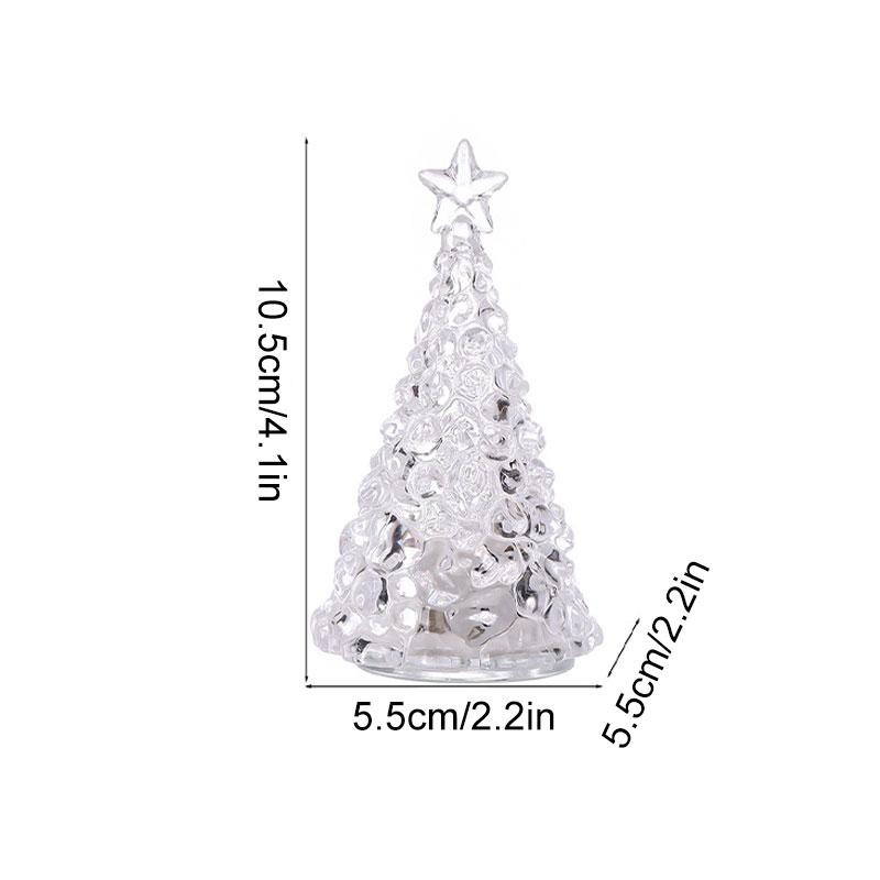 1pc Christmas Navidad Decoration LED Light Desktop Ornament Tree Shape 2026