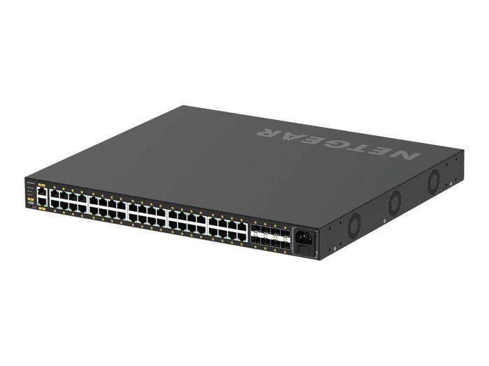 Switch Ethernet - NETGEAR - GSM4248P - 40 porturi Gigabit - PoE+ 480W - Montabil în rack
